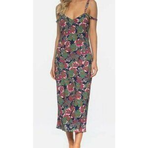 New Tavik Nikki Slip Dress Womens Small Blue Pink Floral